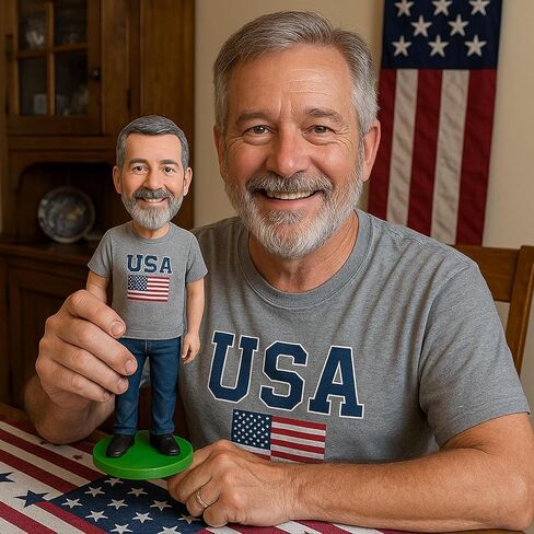 مخصص bobblehead 6/7/8 بوصة مخصصة دمى bobblehead تمثال تمثال يدوي من صورك هدية فريدة من نوعها لصديقك ، زوج ، رئيس ، أصدقائي ، عيد ميلاد ، الذكرى السنوية in Kuwait