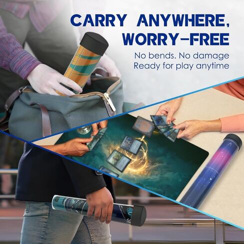 أنبوب Playmat على شكل Prism مع غطاء واحد-حامل Playmat غير القابل للانزلاق ، وحالة تخزين مضادة للفة ، أنبوب حصيرة شفاف (حزمة واحدة) in Kuwait