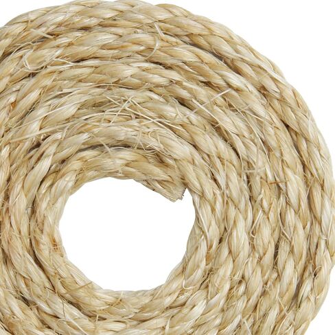 4mm Natural Sisal Rope - 164-Ft, Cat Scratcher Repair & DIY Cat Tree, Wide Application, Length Choices in Saudi Arabia