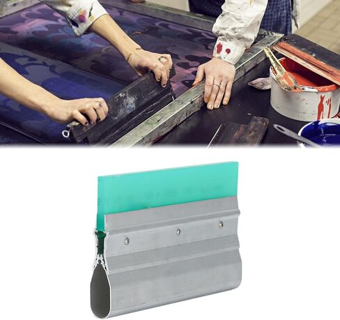 طباعة الشاشة حبر الحبر الممسحة الشفرة المطاط 75 Durometer Aluminium أداة قابلة لإعادة الاستخدام للطباعة الصناعية DIY- 20CX9.5cm in Kuwait