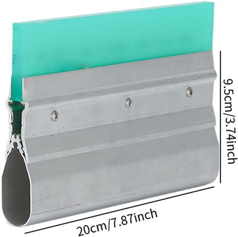 طباعة الشاشة حبر الحبر الممسحة الشفرة المطاط 75 Durometer Aluminium أداة قابلة لإعادة الاستخدام للطباعة الصناعية DIY- 20CX9.5cm in Kuwait