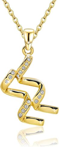 DZALIME Zodiac Necklaces for women,14K Gold Virgo Cancer Leo Pisces Libra Scorpio Taurus Sagittarius,Dainty Personalized Jewelry Astrology Gifts For Women in Saudi Arabia