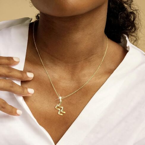 DZALIME Zodiac Necklaces for women,14K Gold Virgo Cancer Leo Pisces Libra Scorpio Taurus Sagittarius,Dainty Personalized Jewelry Astrology Gifts For Women in Saudi Arabia