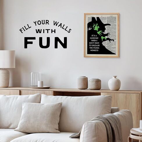 Funny Wizard of Oz Dictionary Art - 8x10 Wicked Witch Wall Decor, Home Decoration, Apartment or Office Poster- Cool Unique Gift for Mom, Boss, Manager - Unframed Picture, Photo, Print in Kuwait