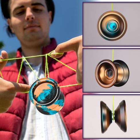 watieoboo yoyo repreencive yo-yo for Kids 8-12 ، yoyos غير المستجيب للبالغين Pro Metal Trick yoyo مع yo yos bearn kit 10 strings ، case & gloves in Kuwait