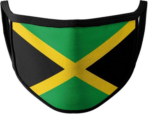Jamaican Flag Face Mask | Washable Face Mask | Adult Face Mask | Youth Face Mask | Jamaican Flag Themed Face Mask | Jamaica Mask in Saudi Arabia