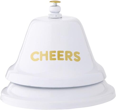 Slant Collections Birthday Gift Call Bells Service Bell for Desk, Bar, Office Ring Bell, 3.5" W x 3.25" H, Cheers in Kuwait