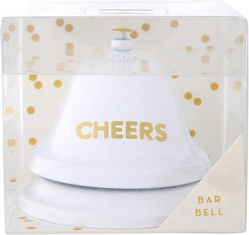 Slant Collections Birthday Gift Call Bells Service Bell for Desk, Bar, Office Ring Bell, 3.5" W x 3.25" H, Cheers in Kuwait