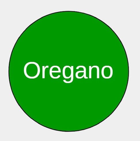 Oregano Essential Oil Bottle Cap Stickers for doTERRA or Young Living (154 Stickers per Sheet) (1 Sheet) in Saudi Arabia