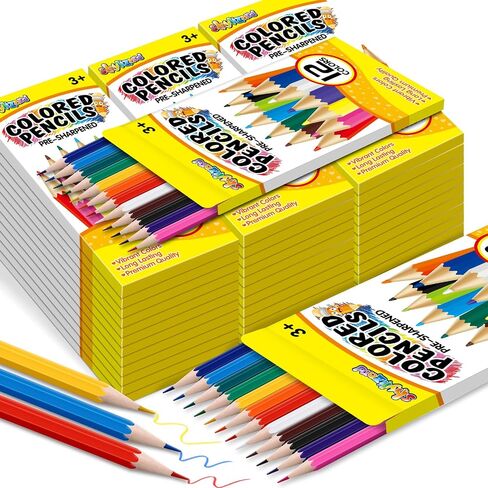 Colored Pencils Bulk 432 Count, Pre-Sharpened Color Pencils for Kids and Adults, 32 Packs Color Pencil Set 12 Colors, Bulk Art Supplies for Teachers, Back to School Supplies, Classroom Prizes in Saudi Arabia