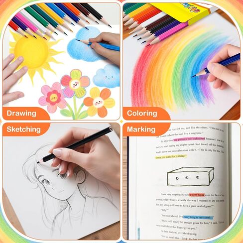 Colored Pencils Bulk 432 Count, Pre-Sharpened Color Pencils for Kids and Adults, 32 Packs Color Pencil Set 12 Colors, Bulk Art Supplies for Teachers, Back to School Supplies, Classroom Prizes in Saudi Arabia