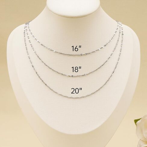 SMYHTGLIF 12 Pack Silver Lip Necklace Chain for Jewelry Making Handmade Adjustable Extender Jewelry Necklace Chain Bulk in Kuwait