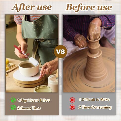 Patikil 29.5 "عصا الإسفنج التلسكوبية للفخار ، 3pcs أداة اسفنجي الطين الفخارية القابلة للسحب من السيراميك لإزالة المياه الزائدة من الفخار الطويل والضيق ، الأبيض/الأحمر (1.57" W) in Kuwait