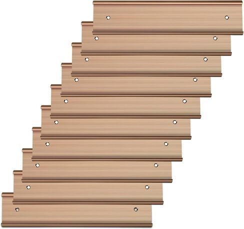 10 حزمة 2 "× 10" حامل الألومنيوم لألواح الألومنيوم للباب أو الجدار ، حامل لوحة الحائط المكتبي مع تصميم محكم وشريط مزدوج الجوانب ، للمكتب ، الأعمال ، غرفة الاجتماعات (أسود) in Kuwait