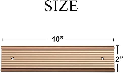 10 حزمة 2 "× 10" حامل الألومنيوم لألواح الألومنيوم للباب أو الجدار ، حامل لوحة الحائط المكتبي مع تصميم محكم وشريط مزدوج الجوانب ، للمكتب ، الأعمال ، غرفة الاجتماعات (أسود) in Kuwait