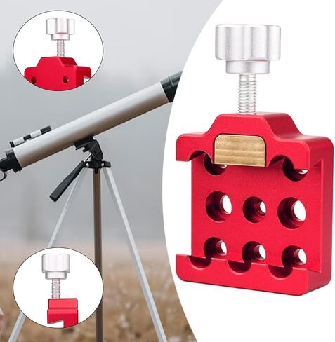 Telescope Dovetail Clamp Adapter Mount Base Dovetail Mounting Clamp for Telescope Adapter (2.48x2.87 inch)- Red in Kuwait