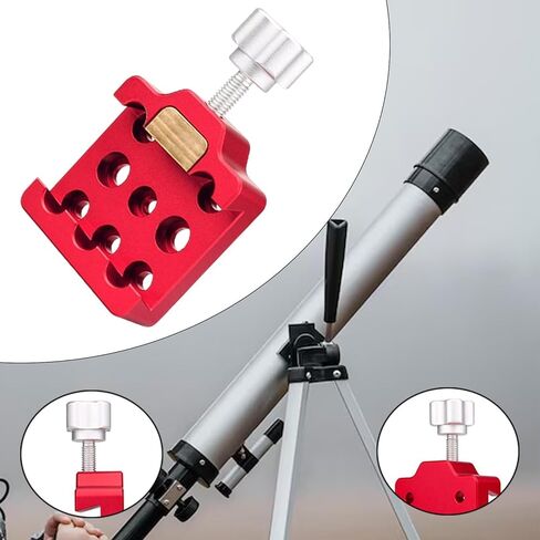 Telescope Dovetail Clamp Adapter Mount Base Dovetail Mounting Clamp for Telescope Adapter (2.48x2.87 inch)- Red in Kuwait