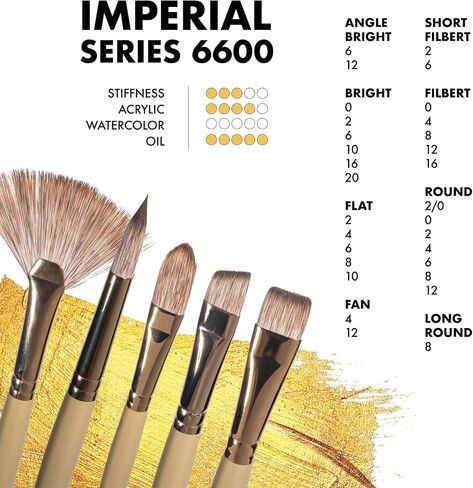 Princeton Imperial Paintbrush, Size 4, Gold in Saudi Arabia