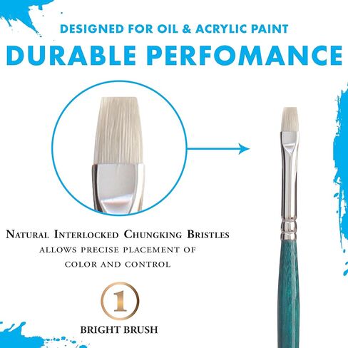 Princeton Ashley Fan Brush, Natural, Long Handle, Size 3, 1 Count in Saudi Arabia