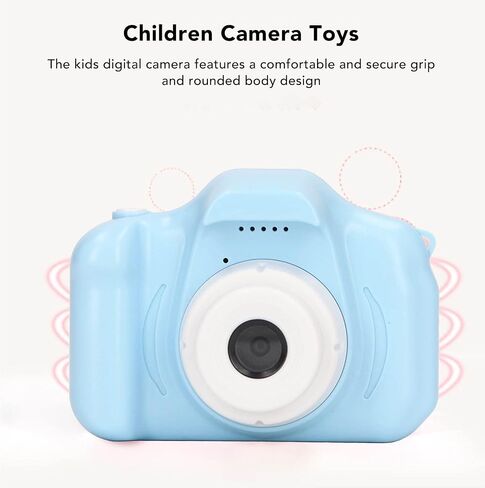 Kids Camera, 2.0in Screen Digital Video Camera USB Charging 400mAh Portable Children Camera Toy for Boys Girls, Christmas Birthday Festival Gifts for Kids, Support 32GB SD in Saudi Arabia