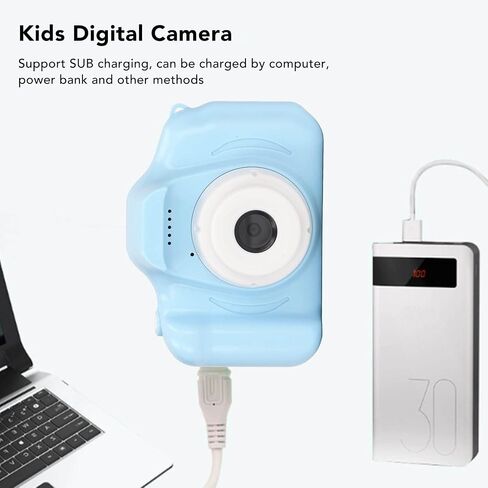 Kids Camera, 2.0in Screen Digital Video Camera USB Charging 400mAh Portable Children Camera Toy for Boys Girls, Christmas Birthday Festival Gifts for Kids, Support 32GB SD in Saudi Arabia