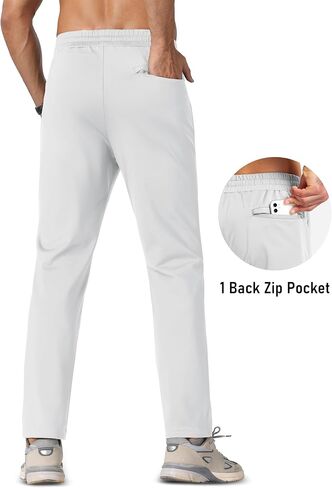 MAGCOMSEN Men's Winter Fleece Lined Sweatpants Thicken Warm Athletic Pants Sports Water Repellent Pants in Saudi Arabia