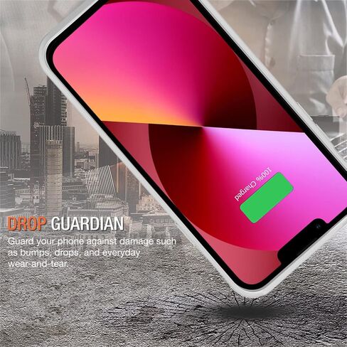 حافظة بطارية لهاتف iPhone 13 Mini، حافظة شحن ذكية محمولة رفيعة للغاية بقدرة 6500 مللي أمبير في الساعة متوافقة مع iPhone 13 Mini (5.4 بوصة) حافظة شاحن بطارية ممتدة قابلة لإعادة الشحن (أسود) in Kuwait