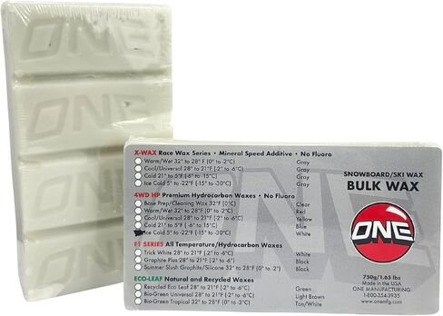 لوح التزلج الدافئ وشمع التزلج Mfg 4WD 750 جم (1.65 رطل) من الطوب الكبير - أداء سريع وبأسعار معقولة لدرجة حرارة الثلج من 32 درجة فهرنهايت إلى 28 درجة فهرنهايت (0 درجة مئوية إلى -2 درجة مئوية) in Kuwait