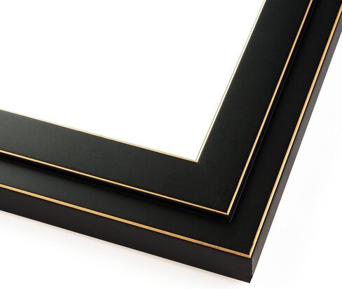 Countryarthouse Picture Frame صب (خشب) حزمة 18 قدمًا - الانتهاء من الأسود المعاصر - 1.25 "عرض - 5/8" عمق الرب in Kuwait