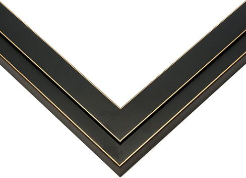 Countryarthouse Picture Frame صب (خشب) حزمة 18 قدمًا - الانتهاء من الأسود المعاصر - 1.25 "عرض - 5/8" عمق الرب in Kuwait