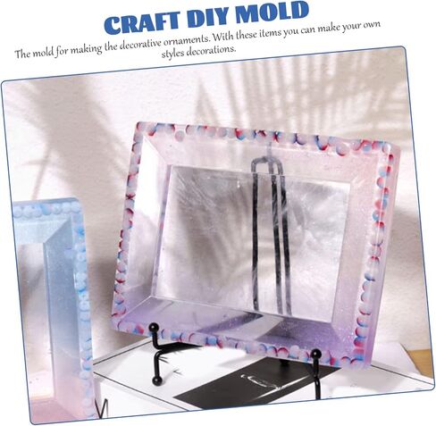 قوالب راتنجات أنجويلي ، إطار صورة مجوهرات السيليكون صب قوالب السيليكون طويلة الأمد لحرف DIY in Kuwait