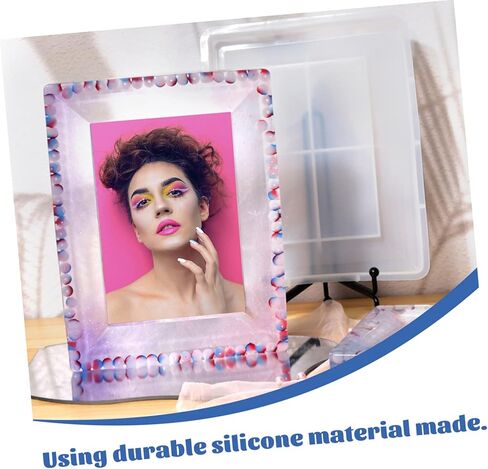 قوالب راتنجات أنجويلي ، إطار صورة مجوهرات السيليكون صب قوالب السيليكون طويلة الأمد لحرف DIY in Kuwait