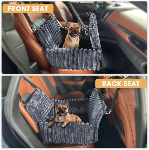 MIXJOY 6-in-1 Dog Car Seat for Small/Medium Dogs up to 23 lbs,Grey in Saudi Arabia