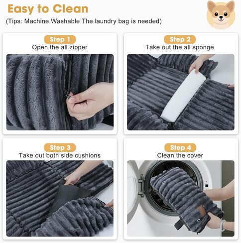 MIXJOY 6-in-1 Dog Car Seat for Small/Medium Dogs up to 23 lbs,Grey in Saudi Arabia