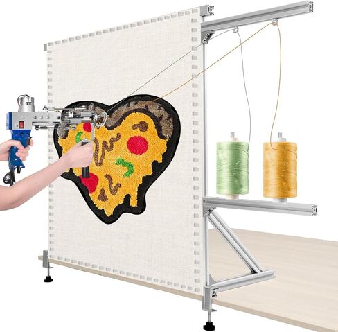 إطار Tufting ، 35.5in × 35.5 بوصة إطار tufting ، إطار مسمار مادة الألومنيوم ، مع حماية غطاء مطاطي ، مناسب لعشاق tufting ، إطار سطح المكتب. in Kuwait