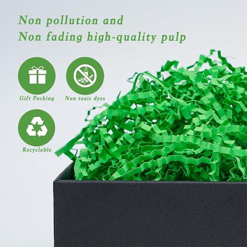 Arvezvoy 2lb Crinkle Cut Paper Shred Filler for Bag Gift Box Basket ， Confetti Paper Shreged Packaging incluing ， حشو الديكور لعيد الميلاد يوم عطلة عيد الحب in Kuwait