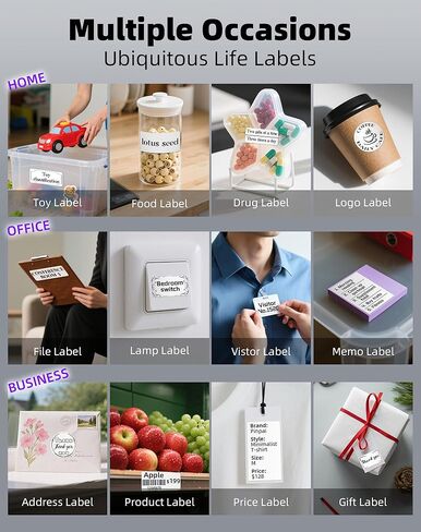 طابعة حرارية محمولة BQ1 - طابعة صور جيب لاسلكية لهواتف iPhone وAndroid، طابعة ملصقات بلوتوث صغيرة للملاحظات المدرسية، المجلات، الأعمال اليدوية، هدايا الأطفال in Kuwait