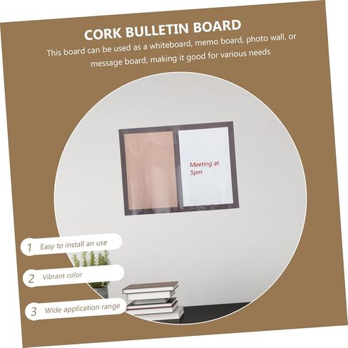 Blackboard Decor Wall Cork Board Whiteboard Office Memo Board for Classroom Home Office Multi-Functional Easy Install in Saudi Arabia