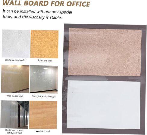 Blackboard Decor Wall Cork Board Whiteboard Office Memo Board for Classroom Home Office Multi-Functional Easy Install in Saudi Arabia