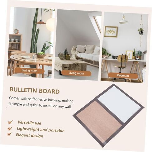 Blackboard Decor Wall Cork Board Whiteboard Office Memo Board for Classroom Home Office Multi-Functional Easy Install in Saudi Arabia