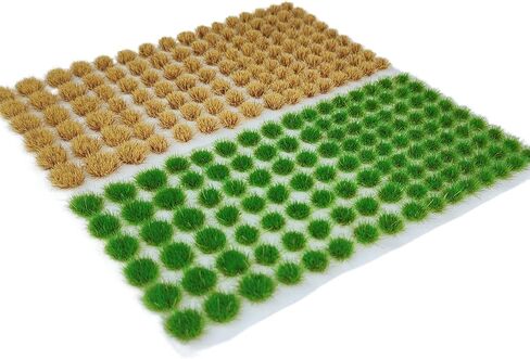 246 pcs Static Grass Tufts, 3 Sizes Mixed, for Model Scenery, Train Landscape, Railway Diorama, Wargaming & Architectural Models, Resin Terrain Grass in Saudi Arabia