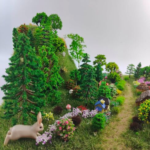 90pcs Static Grass Tufts Bushes - Artificial Terrain Foliage Clumps for Model Railroad Scenery, Train Layout, Diorama, Wargaming - DIY Landscape in Saudi Arabia