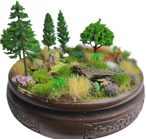 90pcs Static Grass Tufts Bushes - Artificial Terrain Foliage Clumps for Model Railroad Scenery, Train Layout, Diorama, Wargaming - DIY Landscape in Saudi Arabia