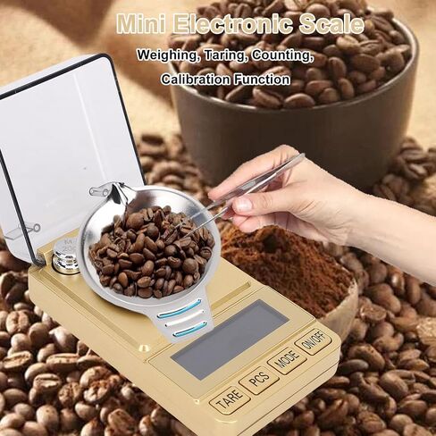 EVGATSAUTO Mini Electronic Scale with LCD Display, Portable Jewelry Scale for Granules, Powder, Jewelry, Herbs, Gold in Saudi Arabia