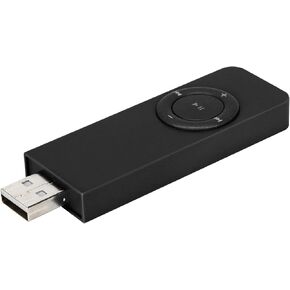 MP3 Music Player Portable Music Media MP3 Player with Lanyard for Outdoor Activities (Black) in Saudi Arabia