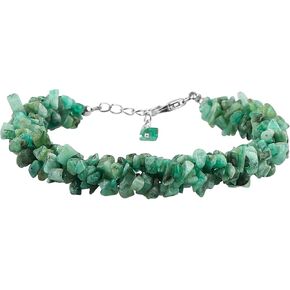 Crystalis الطبيعية التنزانيت والخرز peridot سوار الحبل البلورات ، والرقائق شذرات الأحجار الكريمة المخللة ، وشقرا شاكرا الشفاء ، مجوهرات الهدايا النسائية ، 925 سوار الفضة 8 بوصة ، هدية للأميرة in Kuwait