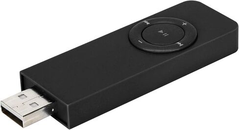 MP3 Music Player Portable Music Media MP3 Player with Lanyard for Outdoor Activities (Black) in Saudi Arabia