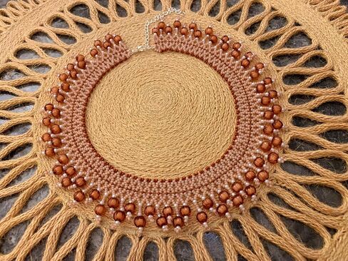 Handmade Ukrainian beaded jewelry, Ethnic Style Necklace, Gerdan Sylyanka Necklace, collar women necklace, Beaded Necklace, Bohemian Jewelry, Moms Birthday Gift, Handmade Gifts in Saudi Arabia
