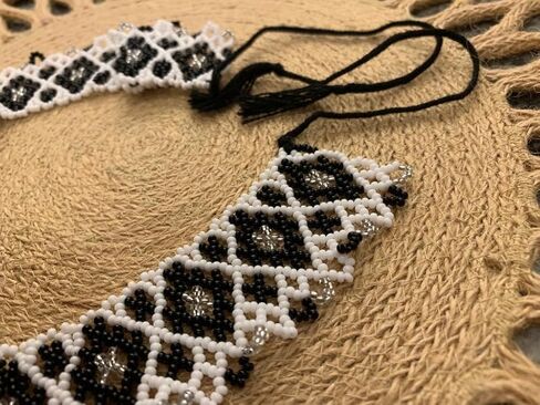 Handmade Ukrainian beaded jewelry, Ethnic Style Necklace, Gerdan Sylyanka Necklace, collar women necklace, Beaded Necklace, Bohemian Jewelry, Moms Birthday Gift, Handmade Gifts in Saudi Arabia