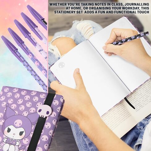 Get Trend Hello Kitty Cinnamoroll stisterary set cute ball ball point pens kawaii case case anime anime stuff stuff aceep accessories for teens (Blue Cinnamoroll) in Kuwait